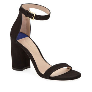 Stuart Weitzman LessNudist 95mmSuede Sandals